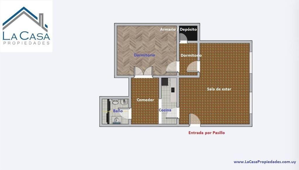 Apartamento de dos dormitorios a la venta en Jacinto Vera