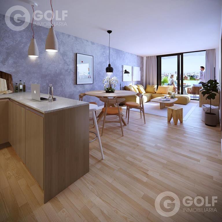 Venta de apartamento de 1 dormitorio con terraza en Pocitos