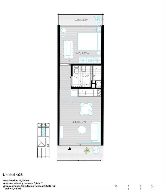 VENTA APTO UN DORMITORIO PALERMO LEY VIS