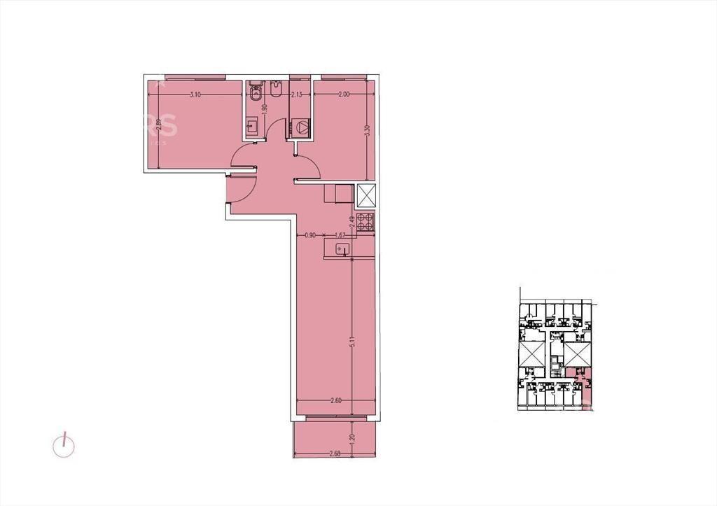 Apartamento de dos dormitorios en venta en  Cordón - 201