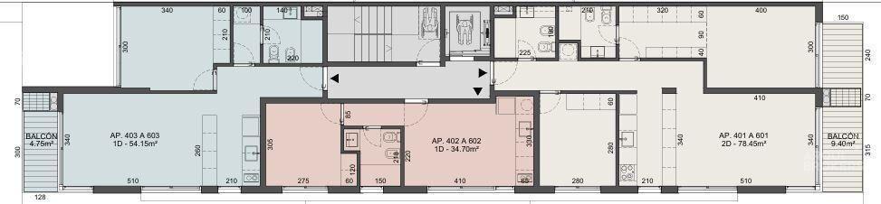 Apartamento de dos dormitorios en venta en Malvín - 401