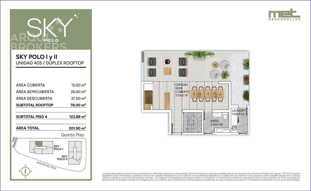 Apartamento penthouse de dos dormitorios en venta en Carras