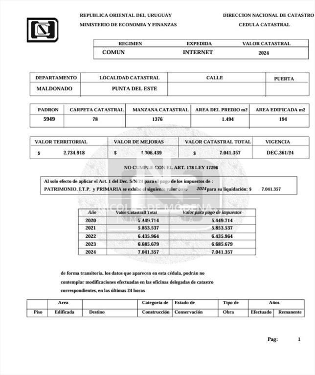 Lote en Primera fila de playa brava, frente al