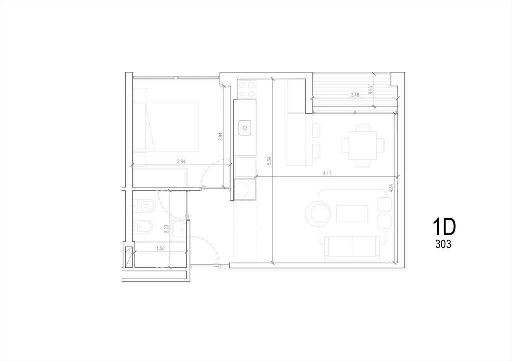 Venta 1 Dormitorio en La Blanqueada