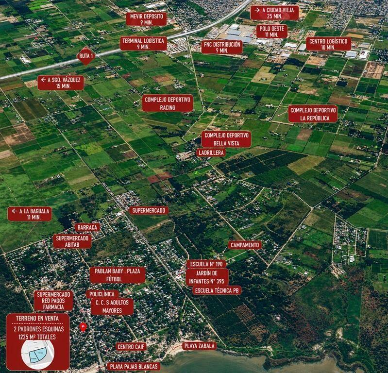 Terreno Pajas Blancas 1225 m² | Ideal inversores | Desarrol
