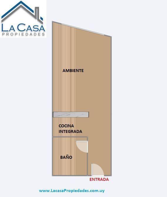 Apartamento monoambiente equipado en Parque Rodó