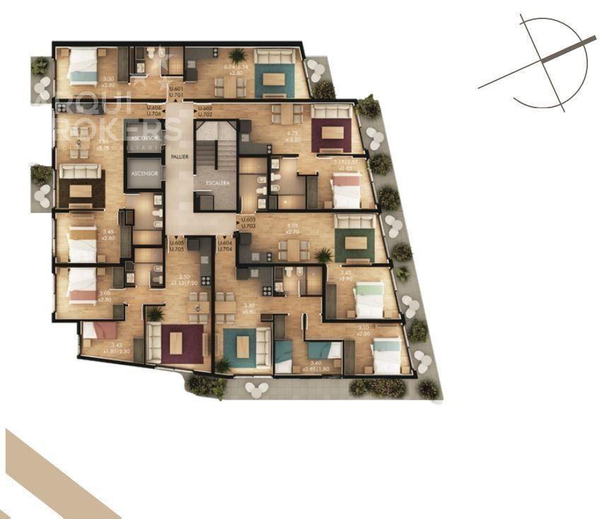Apartamento de un dormitorio en venta en Buceo - 706