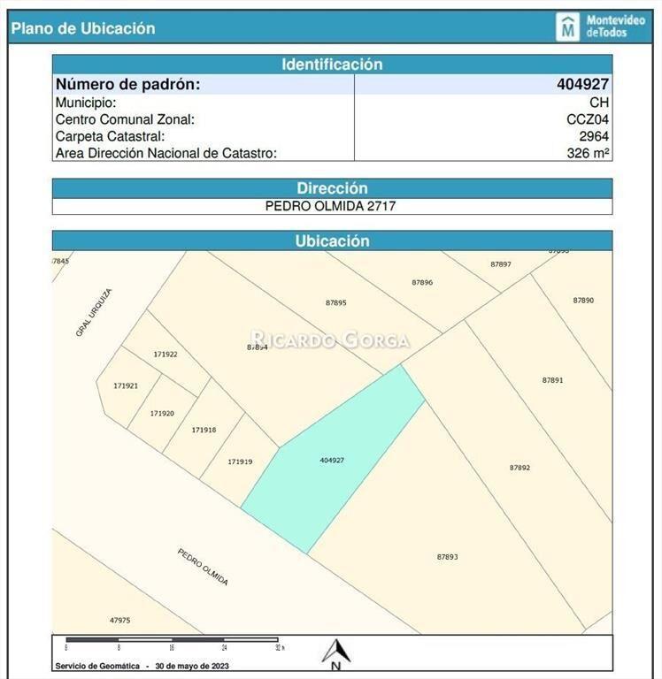 Terreno en venta de 330m2 para desarrollo en La blanqueada