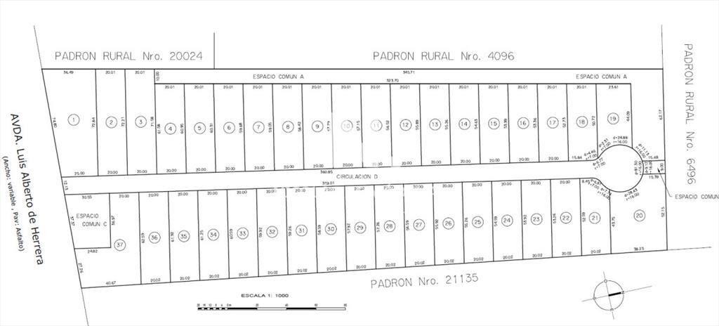 En venta terreno de 1.112m2 en Maldonado