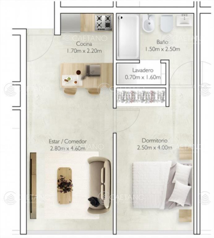 Venta apartamento de 1 dormitorios, Maldonado