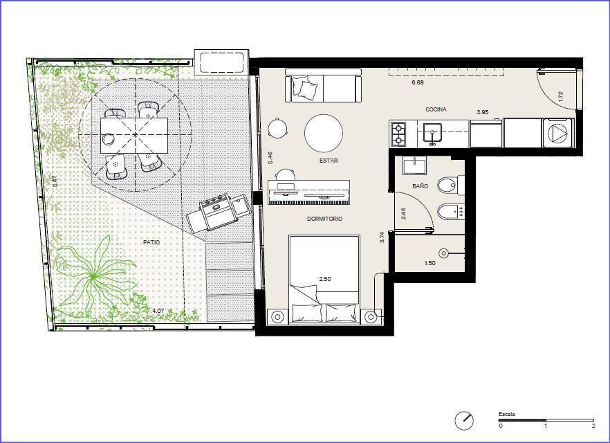 Apartamento monoambiente en venta en Buceo - 112