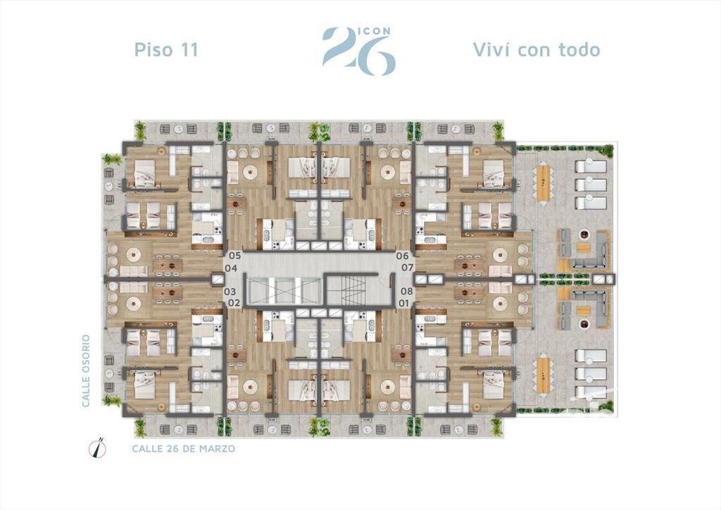 Venta apartamento 1 Dormitorio en Pocitos - Icon 26