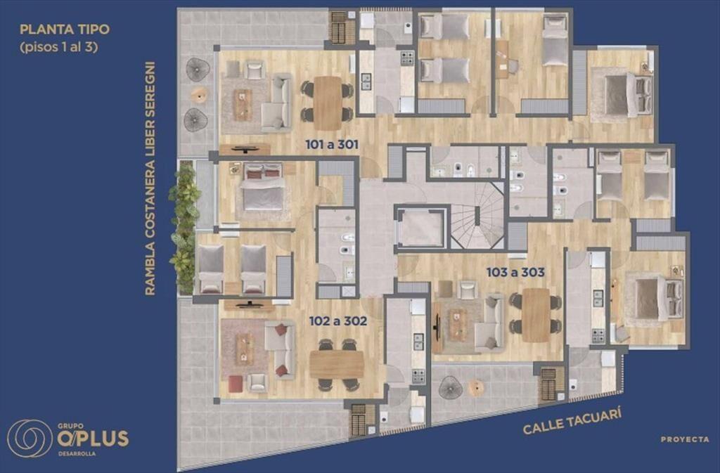 Venta apartamento 3 Dormitorios Barra de Carrasco