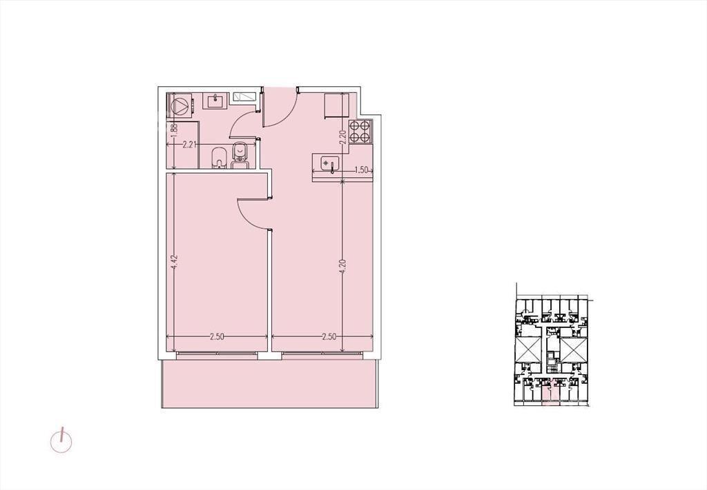 Apartamento de un dormitorio en venta en Cordón - 503