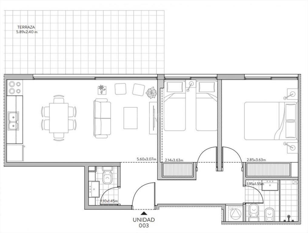 Apartamento en venta | Carrasco, complejo Garden Town