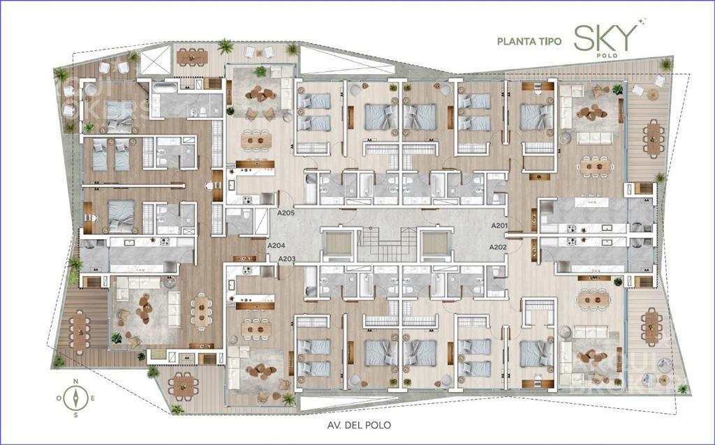 Apartamento de dos dormitorios en venta en Carrasco - 205 T