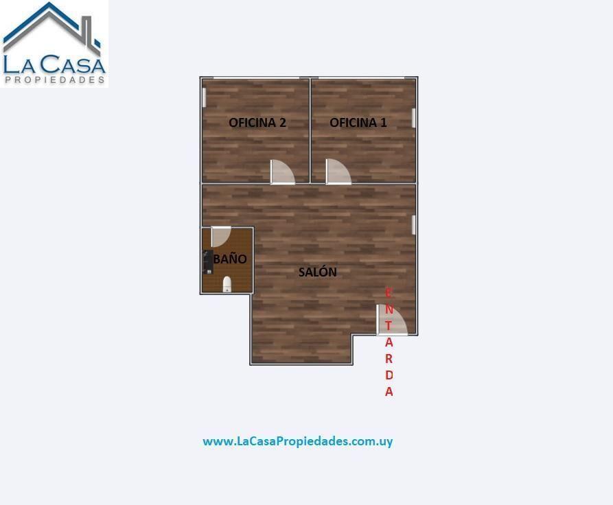 Alquiler Oficina con dos espacio definidos y salón amplio e