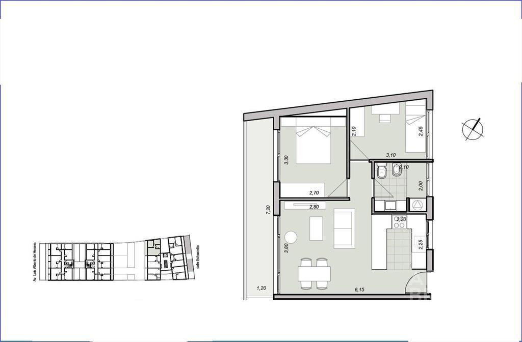 Apartamento de dos dormitorios en venta en La Blanqueada -