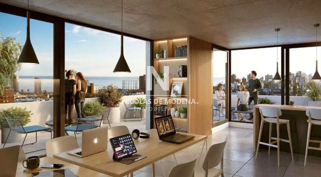 Venta Moderno Apto de 1 Dormitorio con Patio en