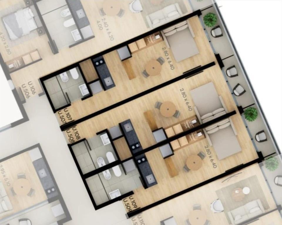 Venta a Estrenar Monoambiente balcón Parque Batlle