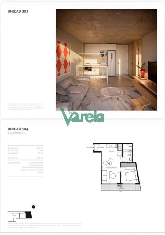Venta apartamento, La Blanqueada,1 dormitorio, y
