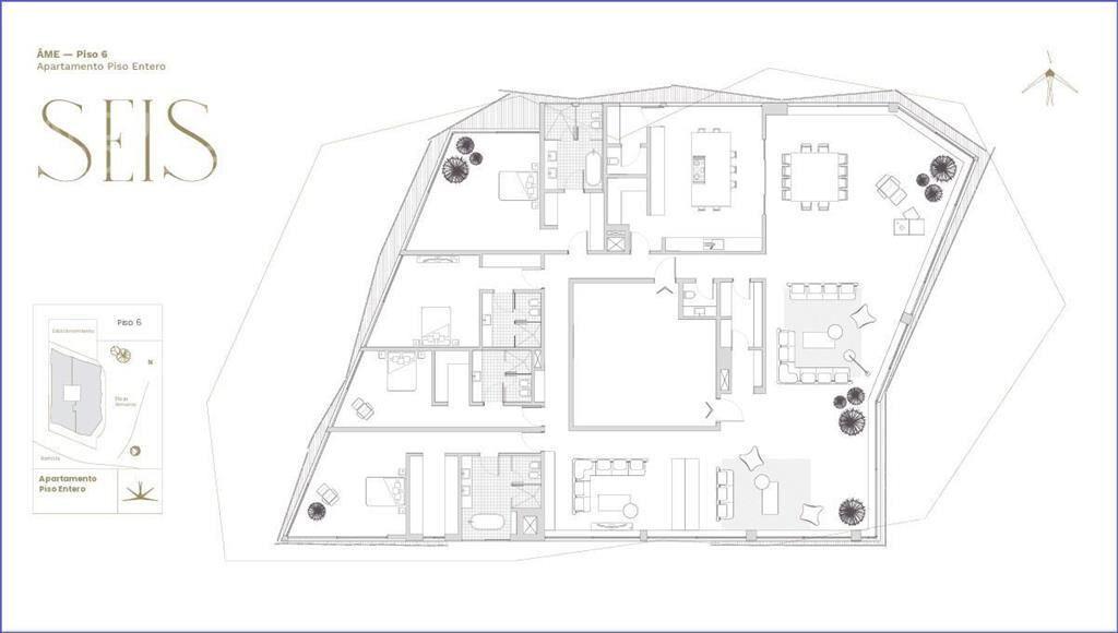 Apartamento de cuatro dormitorios y estar en venta en Puert