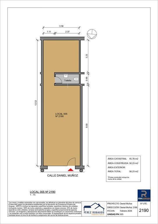 Venta local comercial en Tres Cruces - Rentabilidad anual 7