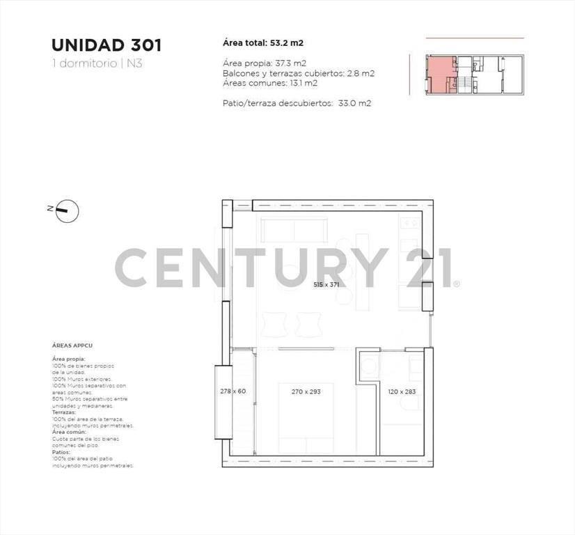 Venta A ESTRENAR Penthouse al frente 3er piso-1D-balcón-a...