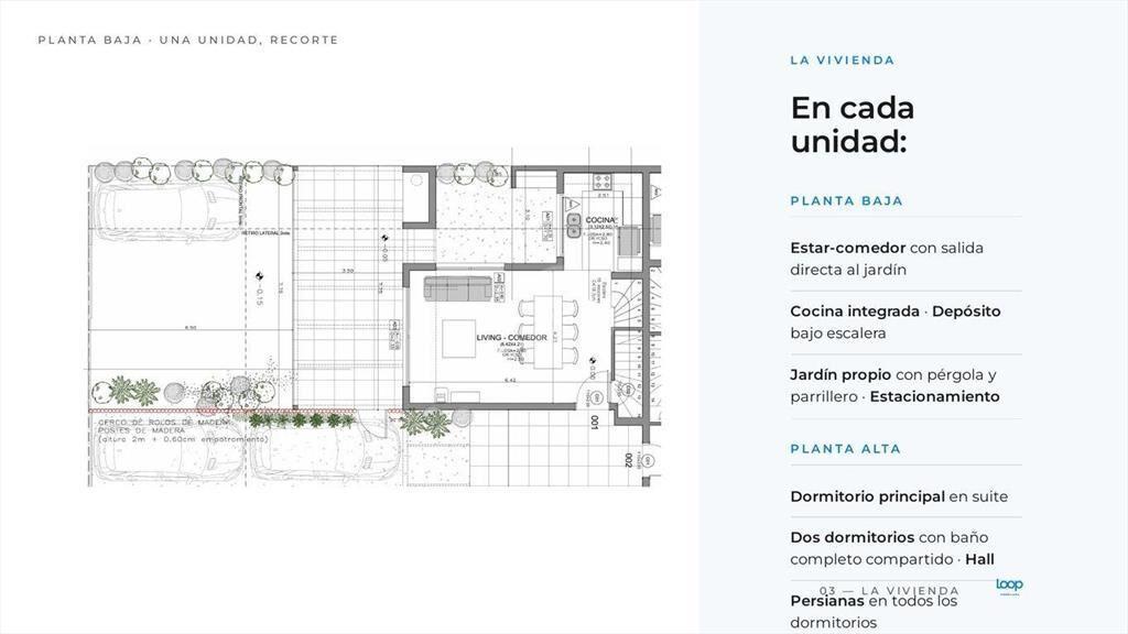 Casa dúplex a estrenar · 3 dormitorios, jardín y parrillero