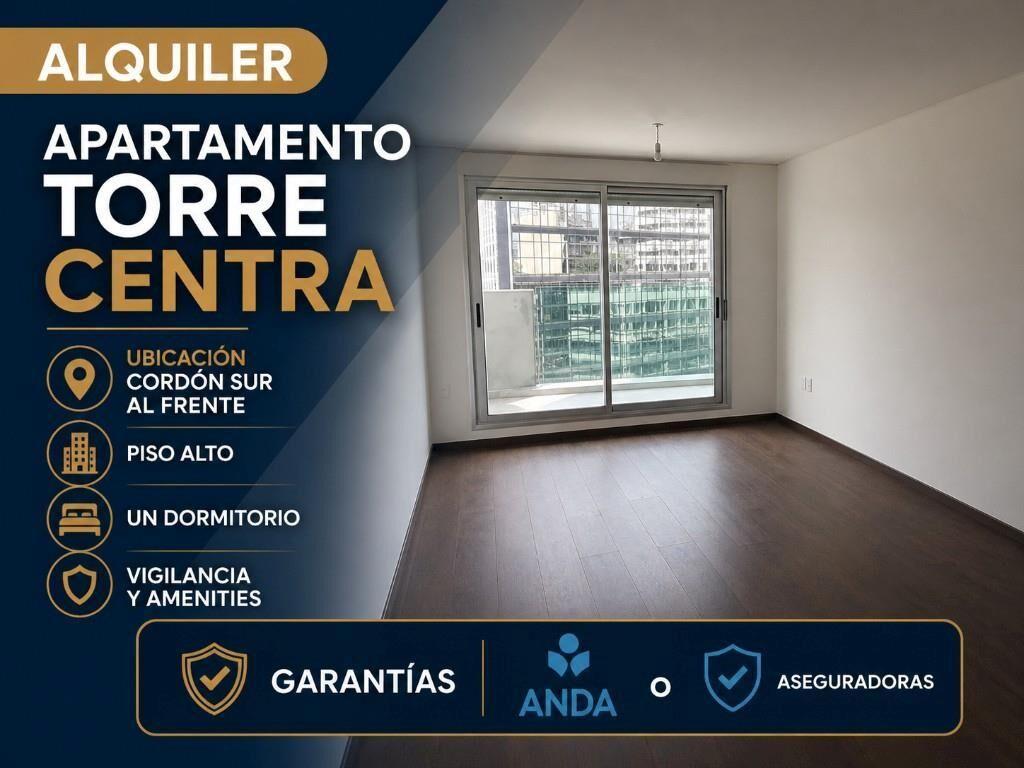 Alquila Apartamento Torre Centra Al Frente Cordon Sur 1 dorm