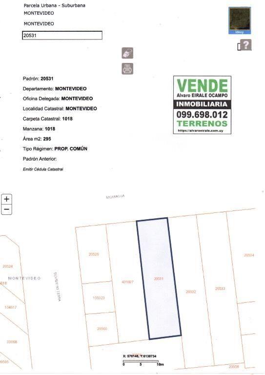 # ZONA A N V 3 CRUCES Alt. 16.50 mts CANJE TOTAL