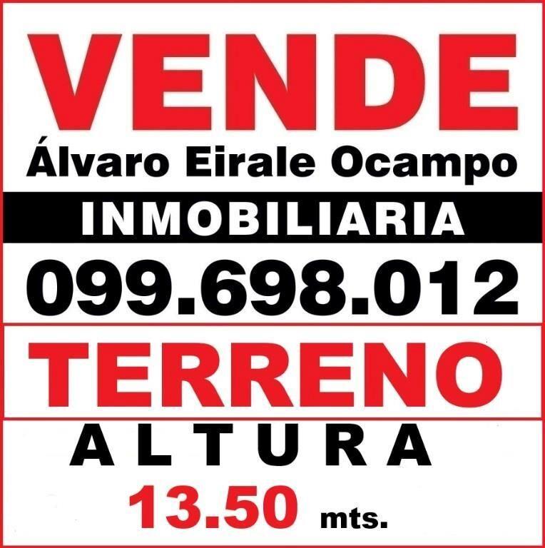 * BUCEO SUR TERRENO 11. X 33. = 375 m2 Alt. 13.50 mts.