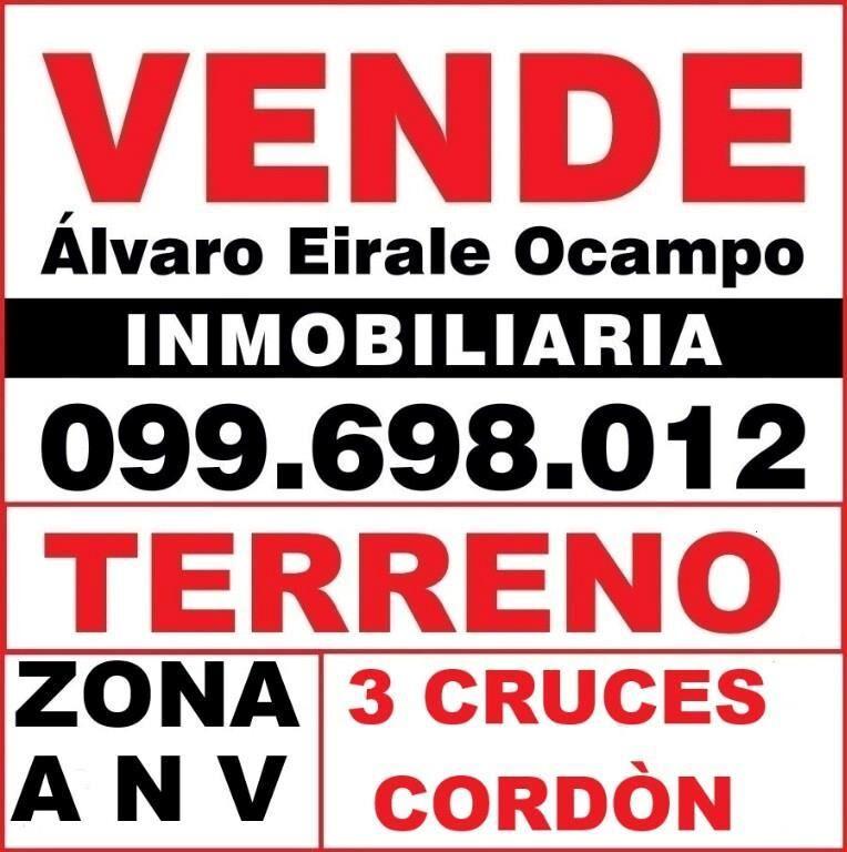 * ZONA A N V 3 CRUCES - CORDON TERRENO 1.200 m2