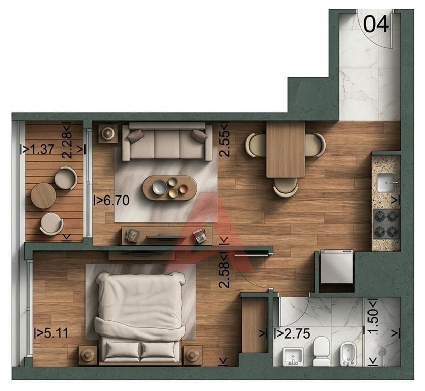 POCITOS JARDÍN CASTELLANOS - 1 DORMITORIO A ESTRENAR!!