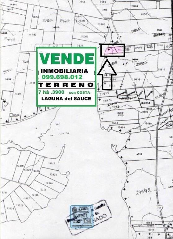 * LAGUNA del SAUCE: TERRENO 73.900 M2 con COSTA