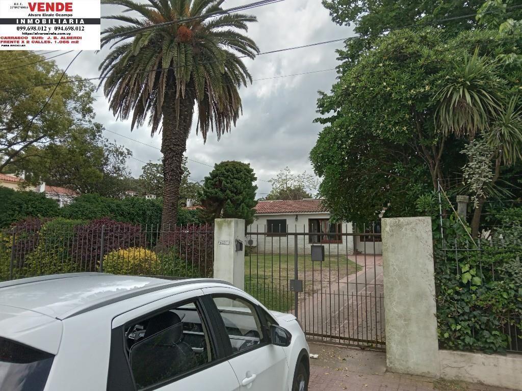 * CARRASCO SUR CASA con TERRENO 1.000 m2 FRENTE X 2 CALLES