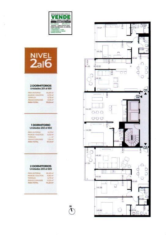 * POCITOS : 2 DORM. 2 BAÑOS AMENITIES GARAGE OPC.