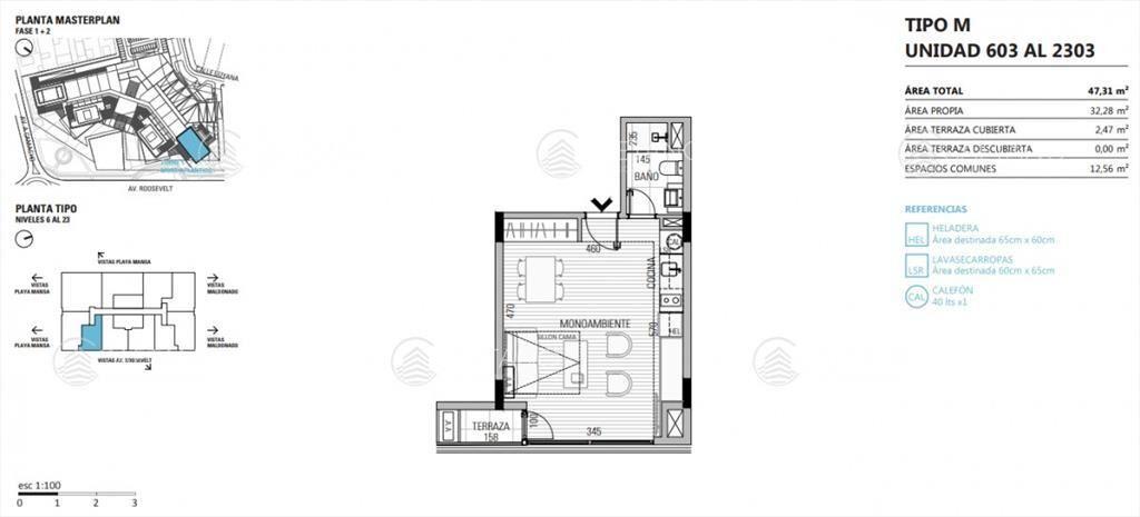 Venta monoambiente playa mansa Punta del Este