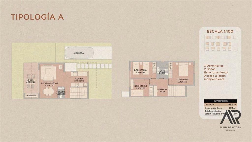 Casa en venta de 3 dormitorios c/ cochera en Solymar