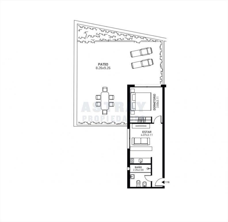 Venta Apartamento 1 DORMITORIO MALVIN, MONTEVIDEO Ref.: 8...