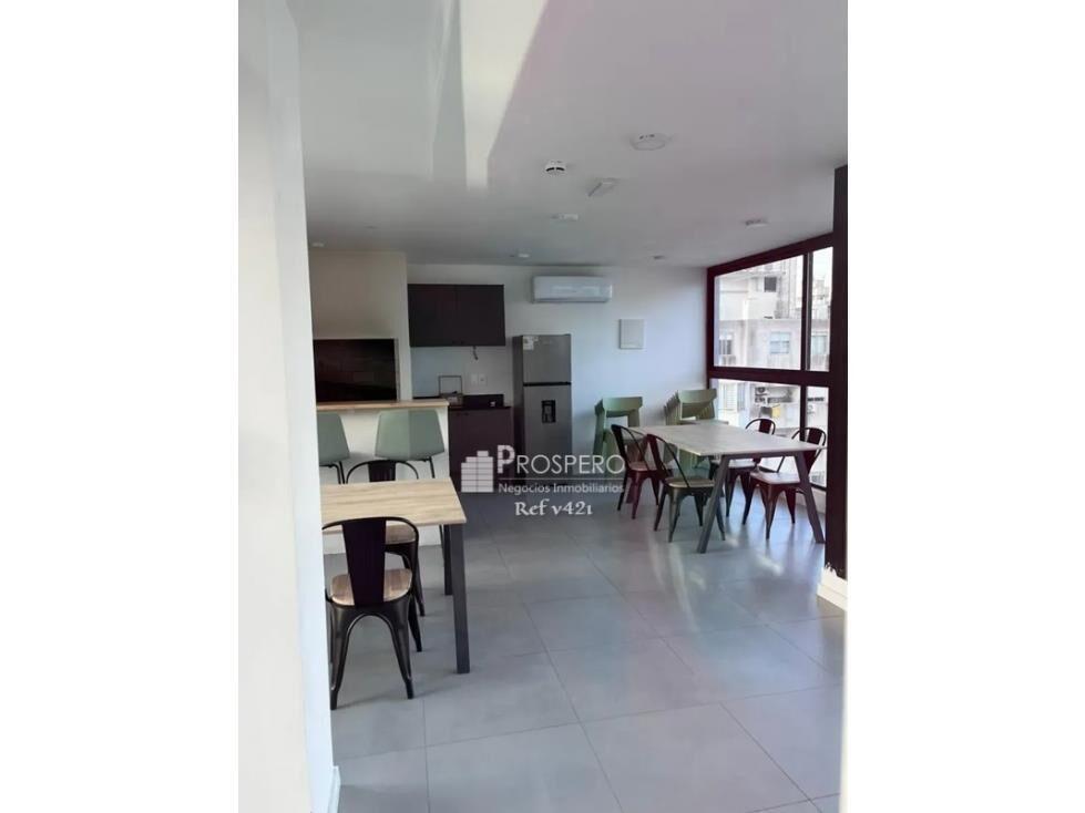 V421 Alquiler Apto 1dorm/Cordon/ Balcón Barbacoa Parriller