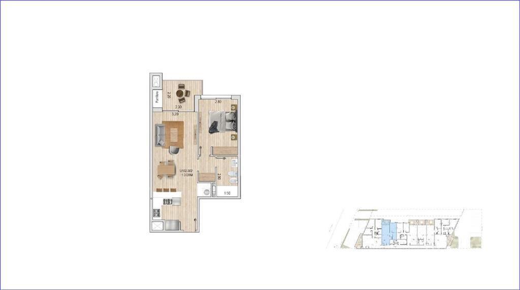 Apartamento de un dormitorio en venta en Malvín - 102