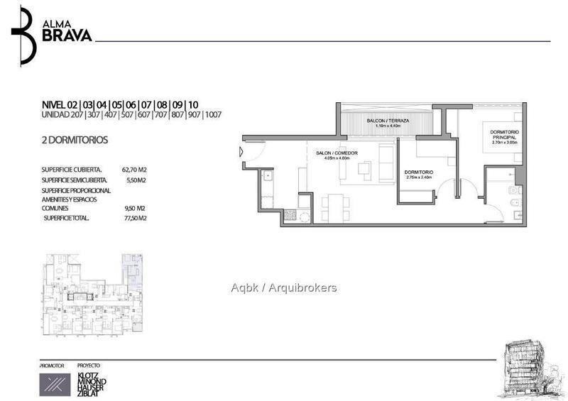 Apartamento de 2 dormitorios en alquiler en Centro - 807