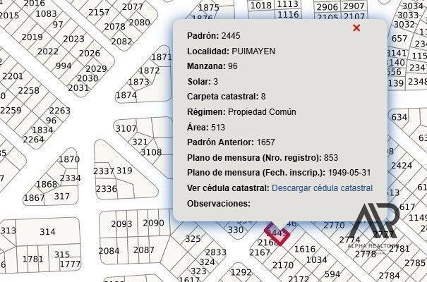 Terreno en venta de 513m2 ubicado en Puimayen