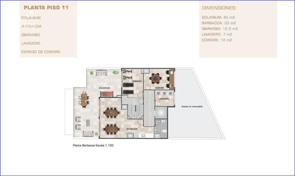 Apartamento monoambiente en venta en Punta Carretas - 1003