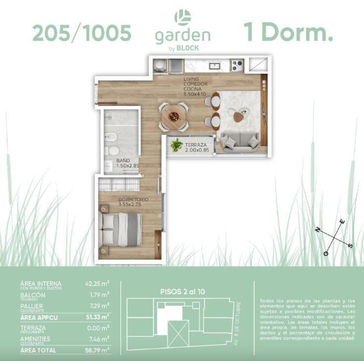 Venta Apartamento 1 Dormitorio en La Blanqueada