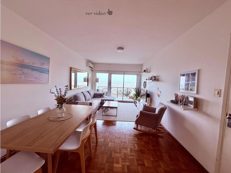 2267/3 venta apto 2 dorm Malvin c/balcon fte a la Rambla