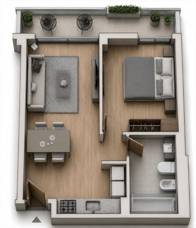 VENTA APARTAMENTO 1 DORMITORIO AL FRENTE PISO ALTO