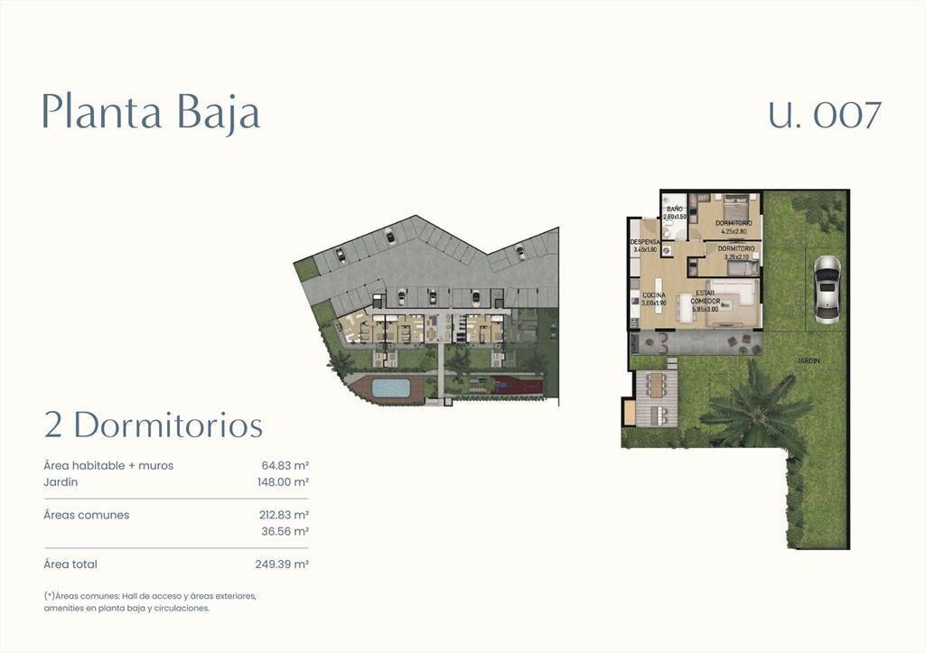 Venta Apartamento 2 Dormitorios en Ciudad de la Costa