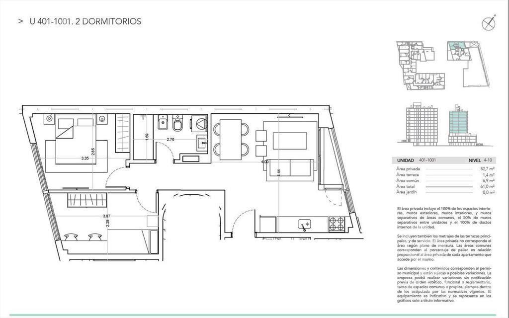 Apartamento de 2 dormitorios en alquiler en La Blanqueada -